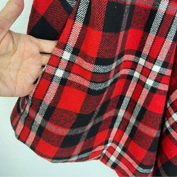 Westbound Woman Red Buffalo Plaid Black Sherpa Vest CabinCore Fall Holidays 2X - Picture 4 of 13